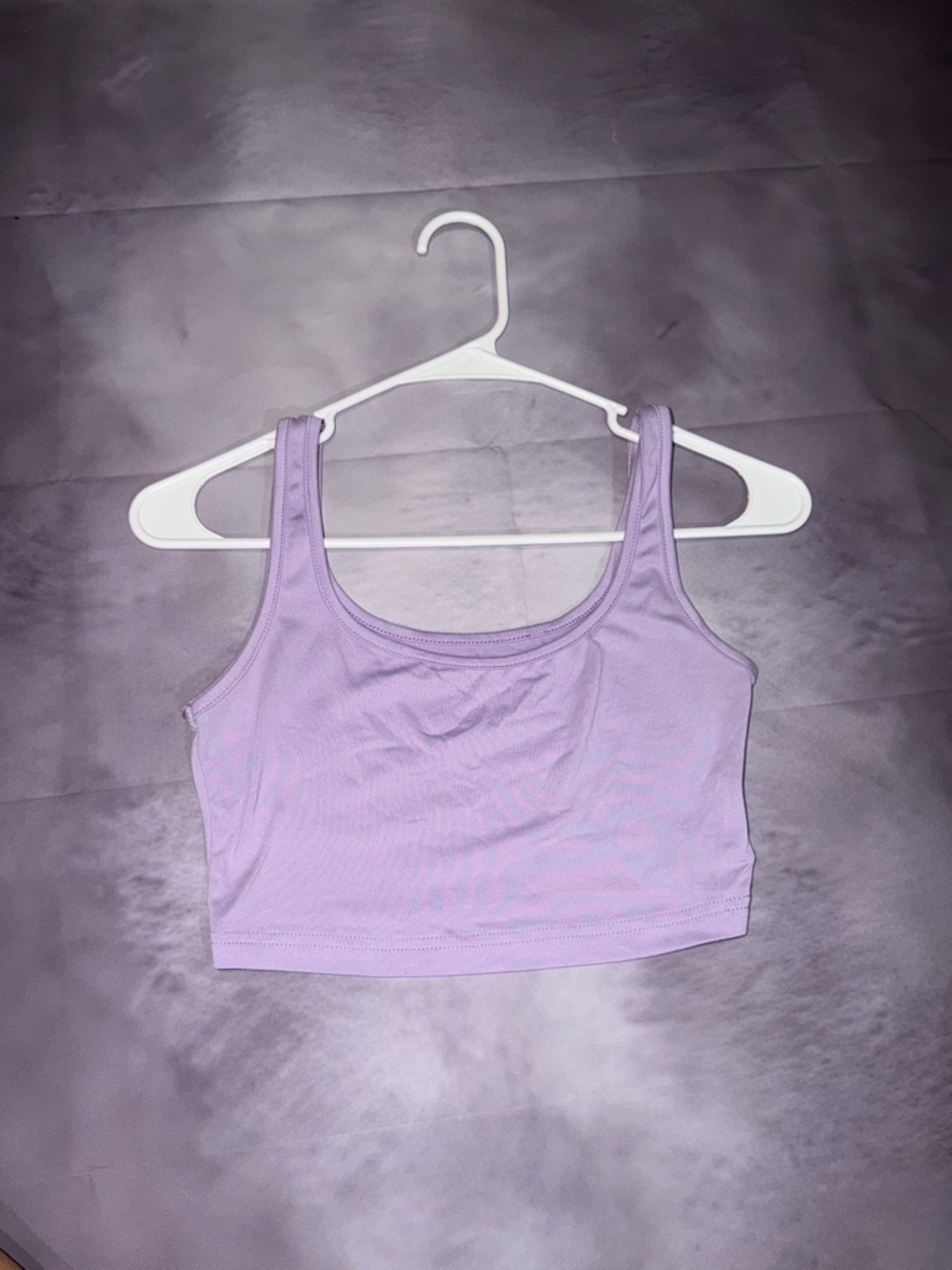 SHEIN Lilac Scoop Neck Crop Tank Top - Women